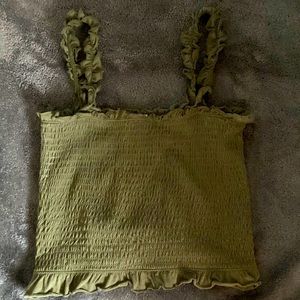 crop top with straps.